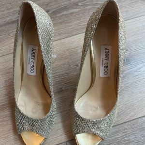 Jimmy Choo glitter pumps
